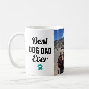 Best Dog Dad   Afdrukken Paw 3 Foto-collage Koffiemok