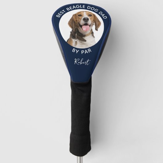 Best Dog Dad beroemd gemaakt door Far Pet Photo Cu Golfheadcover (Voorkant)