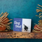 Best Dog Dad Blue Photo Fotoplaat (Zijkant)