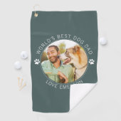 Best Dog Dad by Par Photo Golfhanddoek (Insitu)