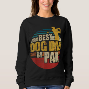 Best Dog Dad by Par Retro Golf Player Trui