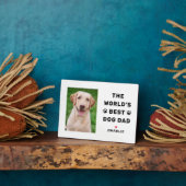 Best Dog Dad Custom Photo Pet Lover Fotoplaat (Zijkant)