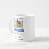 Best Dog Dad Custom Photo Vaderdag Koffiemok (Voorkant links)