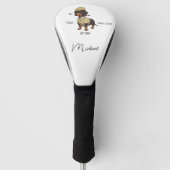 Best Dog Dad Dachshund Name Text Golf Head Cover (Voorkant)