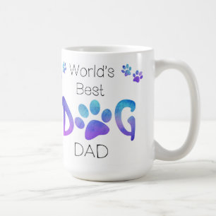 Best Dog Dad - Dog Dad Birthday - PawPrints Koffiemok