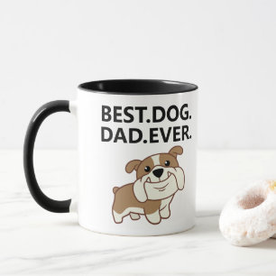 Best Dog Dad - English Bulldog Puppy Mok