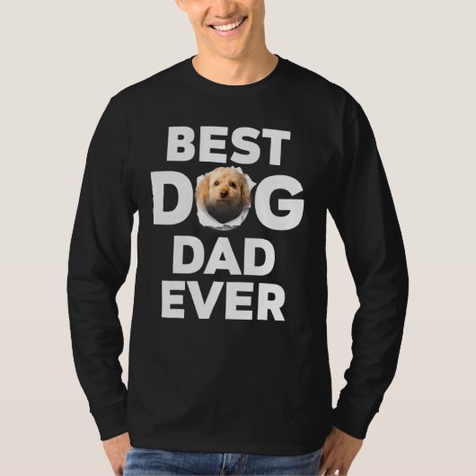 Best Dog Dad Ever Cavapoo T-shirt (Voorkant)