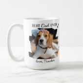 Best Dog Dad ever Personalized Pet Photo Koffiemok (Links)