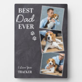 Best Dog Dad Ever Pet Photo Vaderdag Fotoplaat (voorkant)
