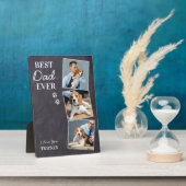 Best Dog Dad Ever Pet Photo Vaderdag Fotoplaat (Zijkant)