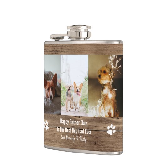 Best Dog Dad ever Photo Fathers Day Heupfles (Links)