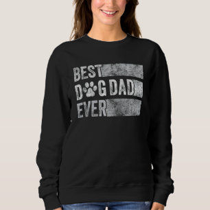 Best Dog Dad Ever Retro Dog Papa Pet Funn Trui