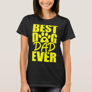 Best Dog Dad Ever Retro Vaderdag T-shirt
