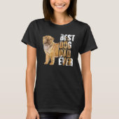 Best Dog Dad Ever Shar Pei Dog T-shirt (Voorkant)
