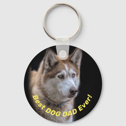 Best Dog Dad Ever Vaderdag Sleutelhanger (Voorkant)