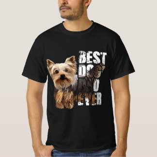 Best Dog Dad Ever Yorkie Hondenliefhebbers T-shirt