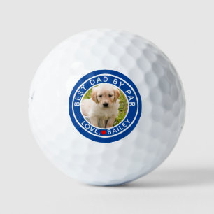 Best Dog Dad Foto van par Name Golf Balls Golfballen