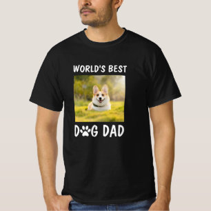 Best Dog Dad gepersonaliseerd Pet Photo T-Shi T-shirt
