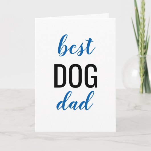 Best Dog Dad Kaart (Voorkant)