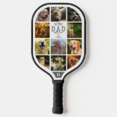 Best Dog Dad l Vaderdag Pickleball Paddle (Achterkant)