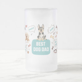 Best Dog Dad Matglas Bierpul