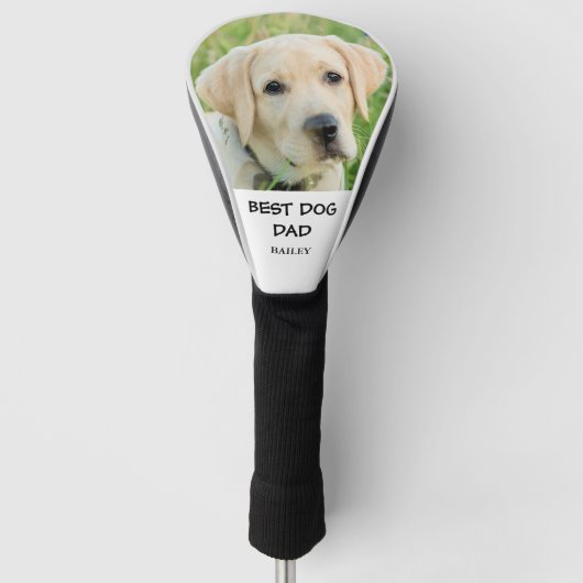 Best Dog Dad Photo Name Golfheadcover (Voorkant)