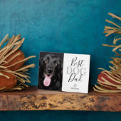 Best Dog Dad Photo Plaque Fotoplaat (Zijkant)