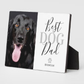 Best Dog Dad Photo Plaque Fotoplaat (Zijkant)