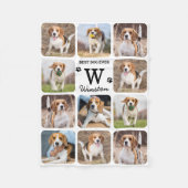 Best Dog Ever Personalized Pet Photo Collage Fleece Deken (Voorkant)