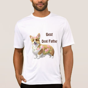 Best Dog Father Corgi voor een positieve stemming T-shirt