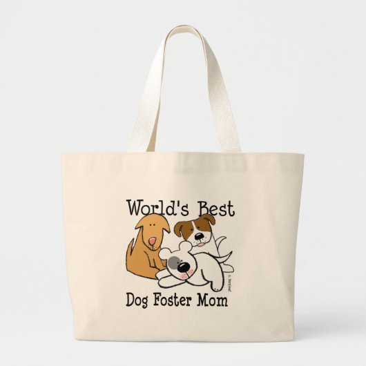 Best Dog Foster Mam Grote Tote Bag (Voorkant)