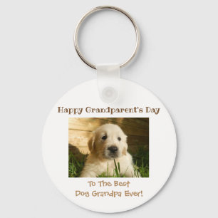 Best Dog Grandfather Foto van Happy Grandparent's  Sleutelhanger