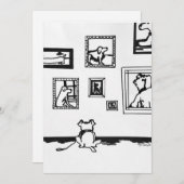 Best Dog Line Drawing by Willowcatdesigns Bedankkaart (Voorkant / Achterkant)