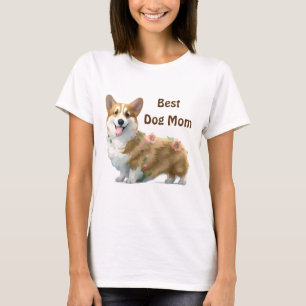 Best Dog Mam Corgi voor een positieve stemming T-shirt