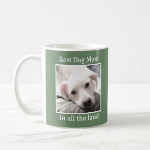 Best Dog mam Cute Puppy Dog Green Coffee Mok