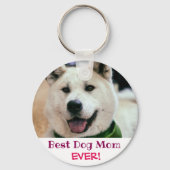 Best Dog Mam Ever Foto Sleutelhanger (Achterkant)