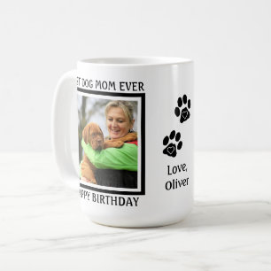 Best Dog Mam Ever - Happy Birthday - Cute Dog Mam Koffiemok