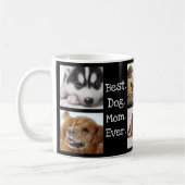 Best Dog Mam Ever Pet Foto Persoonlijk Zwart Koffiemok (Links)