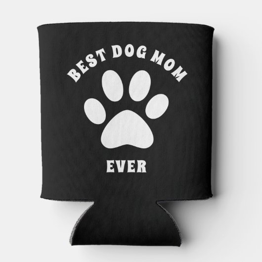 Best Dog Mam ooit aangepaste tekst op maat Blikjeskoeler (Achterkant)