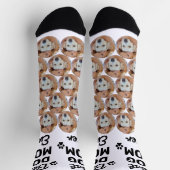 Best Dog Mam ooit Persoonlijk Pattern Pet Foto Sokken (Top)