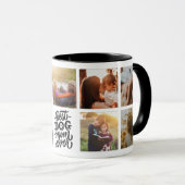 Best Dog Mam ooit Persoonlijke Foto Collage Mok (Voorkant rechts)