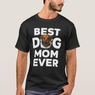 Best Dog Mam ooit Rhodesian Ridgeback Lovers voor  T-shirt