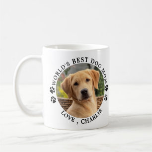 Best Dog Mam Paw Prints Pet Photo Koffiemok
