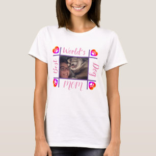 Best Dog Mam Persoonlijke Cute Pet Foto T T-shirt