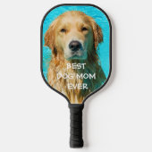 Best Dog Mam Photo Pickleball Paddle (Voorkant)