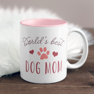 Best Dog Mam ter wereld Tweekleurige Koffiemok