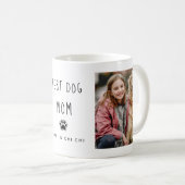 Best Dog Mam | Twee handgeschreven tekstkoffie met Koffiemok (Voorkant rechts)