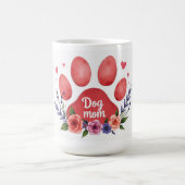 Best Dog Mom Ever – 15 oz Floral Mug (Centre)
