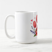 Best Dog Mom Ever – 15 oz Floral Mug (Gauche)