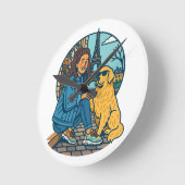 Best Dog Mom Ever in Paris Ronde Klok (Hoek)